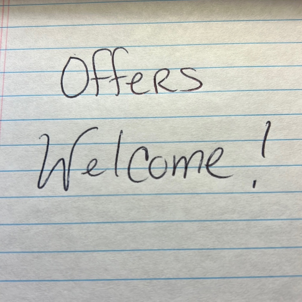 Feel free to make an offer